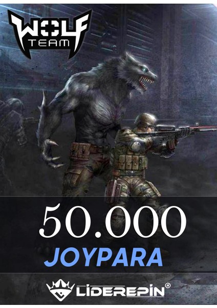 50.000 Joypara (21.250 Wolfteam Nakit)