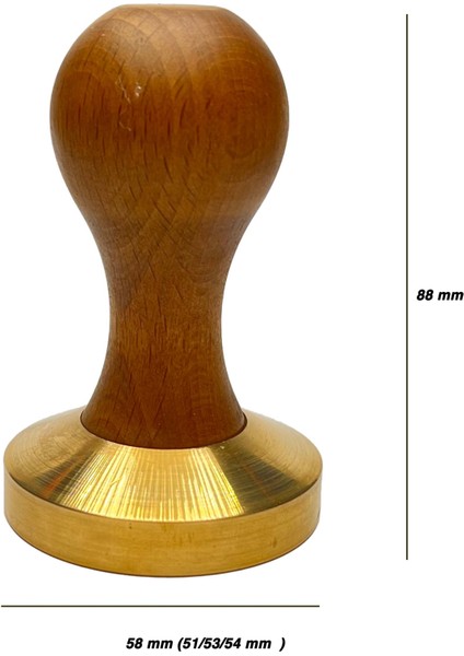 Espresso Tamper Kayın/prinç 51MM fırsatları