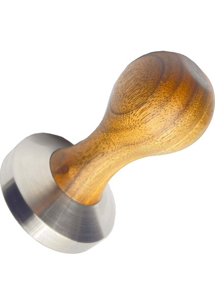 Espresso Tamper Ceviz/paslanmaz Çelik 51 mm