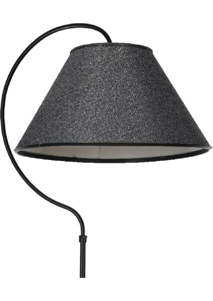 Aydınlatma Lambader Elips Siyah Çember Siyah 350X150X200 Koyu Gri modelleri