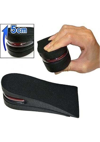 Hava Yastıklı Tabanlık (5 Cm) (Siyah)