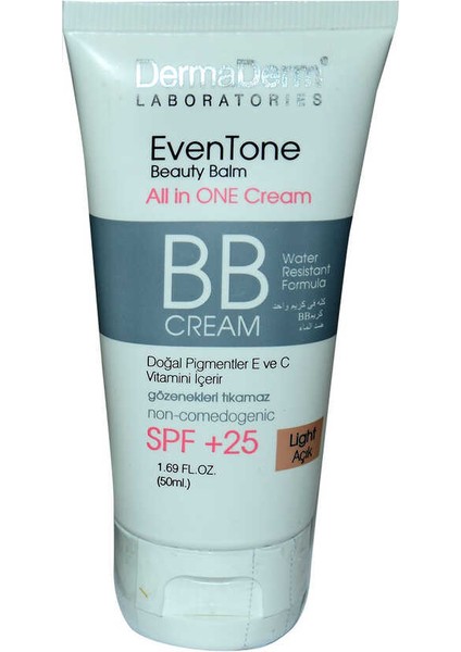 Eventone Bb Krem Açık Ton Vitaminli Spf+25 Güneş Koruma Bitki Özlü 50 Ml