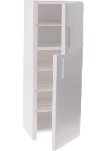 2 Kapı Ahşap Buzdolabı 1/12 Dollhouse Mutfak Mobilyaları İçin 15 cm Yükseklik Buzdolabı (Yurt Dışından) fiyatları