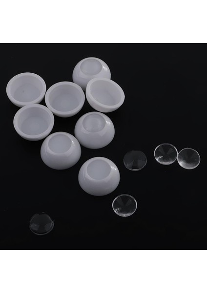 4 Çift 16 mm. Akrilik Yarım Yuvarlak İçi Boş Bjd Bebek Gözleri ile Ayrı 9 mm. (Yurt Dışından)