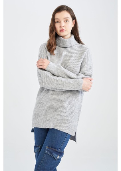 Oversize Fit Balıkçı Yaka Tunik J2247AZ22WN