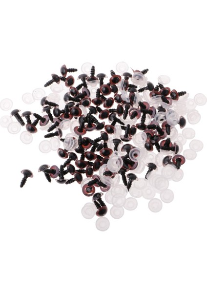 100 Pcs 8/10/12 mm. Oyuncak Ayı İçin Gözler Doldurulmuş Oyuncak Bebekler Dıy 10 mm. (Yurt Dışından)