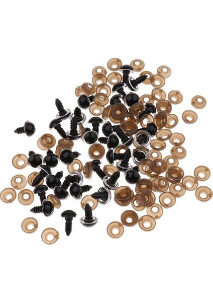 100 Pc 8 - 12 mm. Gözler Oyuncak Bear Bebek Hayvanları Clear 12 mm. (Yurt Dışından)