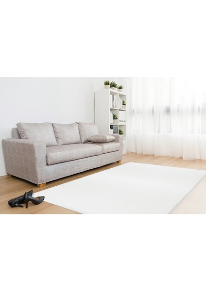 Comfort Puffy Peluş Halı Beyaz Saçaksız fiyatları