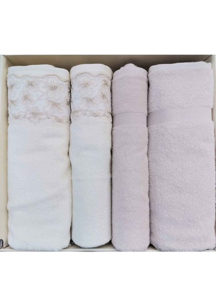 Begonvil Best Set (Hamam Takımı) Krem-Bej