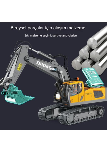 Uzaktan Kumanda Ekskavatör Oyuncak Araba - Sarı (Yurt Dışından) modelleri