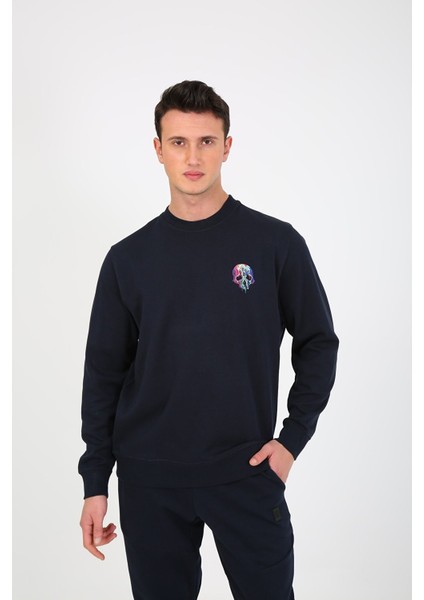 Erkek Sweatshirt ESWTP0001 Navy