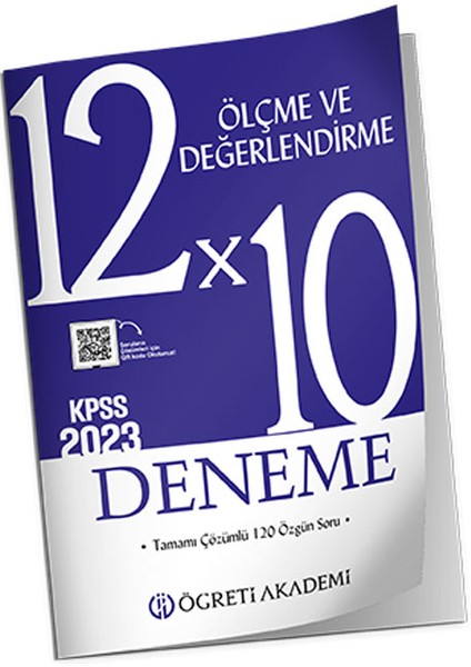 KPSS Eğitim Bilimleri 12x10 Ölçme ve Değerlendirme Deneme