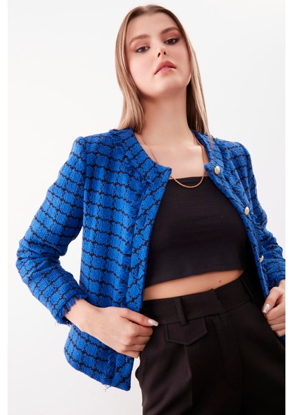 Gold Düğmeli Desenli Ceket fiyatları