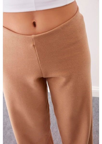 Geniş Paça Örme Pantolon modelleri