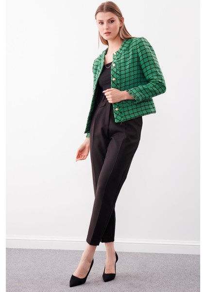 Gold Düğmeli Desenli Ceket modelleri