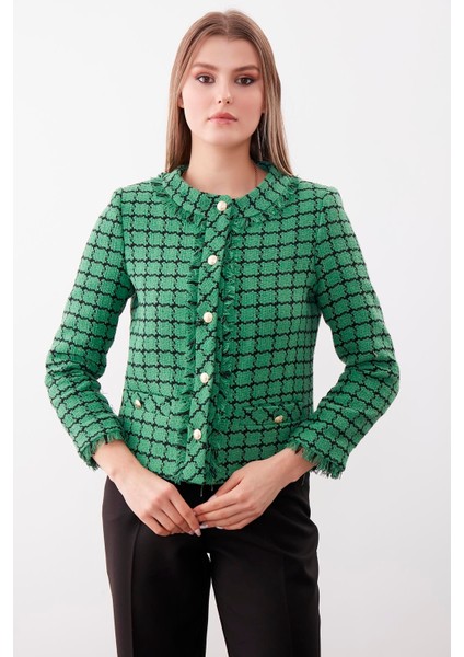 Gold Düğmeli Desenli Ceket fırsatları