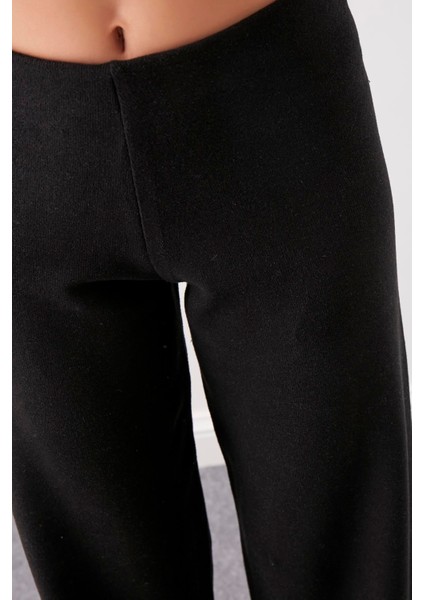 Geniş Paça Örme Pantolon