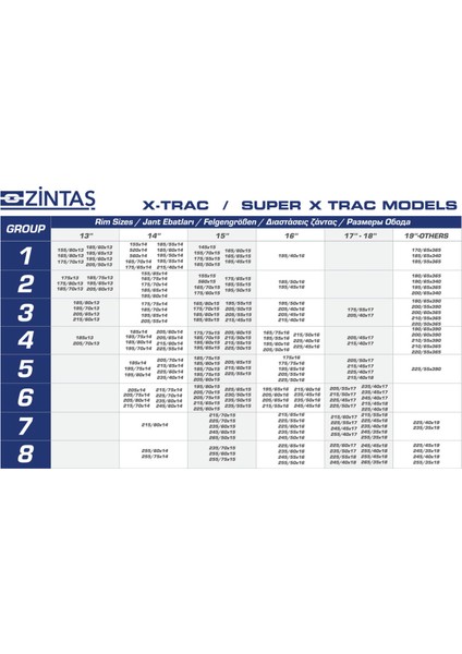 X-Trac Takmatik Araç Kar Lastik Patinaj Zinciri 2.grup