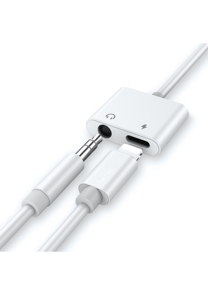 iPhone 3'in 1 Kulaklık Dönüştürücü ve Şarj Aparatı Adaptörü