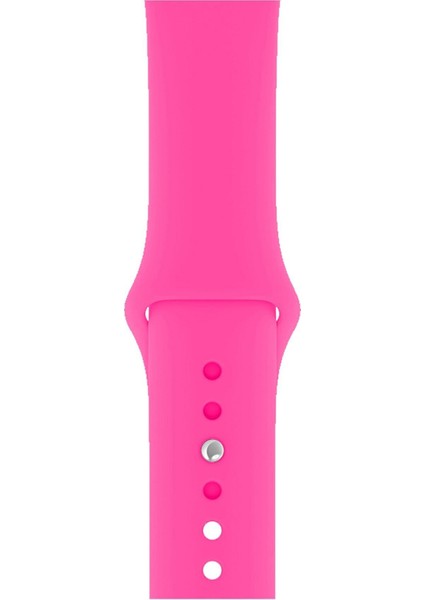 Apple Watch Uyumlu 42MM - 44MM - 45MM 1 2 3 4 5 6 Se 7 8 Için Silikon Spor Kordon Kayış