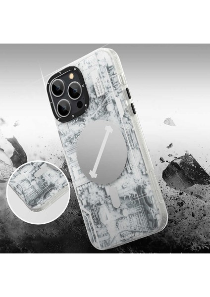 Apple iPhone 14 Pro Max Kılıf Magsafe Şarj Özellikli Youngkit Technology Serisi Kapak