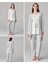 Pijama 4657 Gri 3lü Hamile Lohusa Pijama Sabahlık Tk 1