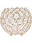 4.7 '' Kristal Adak Tealight Mum Tutucu Masa Düğün Merkez Parçası -Altın 12CM Altın 1
