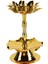 Alaşım Lotus Oyma Mum Tutucu Stant Tereyağı Lambası Tutucu Şamdan Dekor 6.6X11.0CM 1