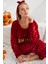 Kışlık Polar Yılbaşı Kadın Pijama Takımı- Saç Bandı Hediyeli 3