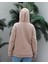 Awcıı Store Kadın Oversize Hayvan Figürlü Bej Kapüşonlu Sweatshirt 5