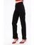 Siyah Bol Paça Yırtık Wide Leg Jean Kot Pantolon 4