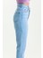 Buz Mavi Mom Jean Kot Pantolon 3