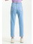 Buz Mavi Mom Jean Kot Pantolon 4