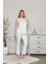 413 Mavi Hamile Lohusa Dantelli Pijama Tk 3