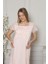 1208 Pembe Hamile Lohusa Dantelli Gecelik 3