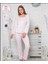 406 Ecru Hamile Lohusa Pijama Takımı 3