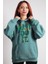 Unisex Oversize Hoodie Just Do Mint Yeşili Kapüşonlu Sweatshirt 1
