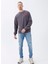 Bisiklet Yaka Açık Gri Erkek Sweatshirt DT10118-2_DENIM Trip Bisiklet Yaka 1