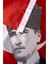 Zc Bayrak K.Atatürk İmzalı Türk Bayrağı Saten Kumaş Dijital Baskı 400x600 cm 5