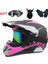 Motocross Kaskı Dört Mevsim Kask Gözlük Maskesi Eldiven(Yurt Dışından) 1