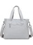 Krinkıl Kumaş Omuz Askılı Kadın ÇantasıBC3110 Açık Gri 3