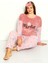 Büyük Beden Peluş Polar Pijama Takımı- Saç Bandı Hediyeli 1