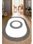 Dijital Baskılı Kaymaz Taban Yıkanabilir Oval Salon Halısı Mutfak Halısı Yolluk NDO-HS-424 1
