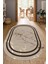 Dijital Baskılı Kaymaz Taban Yıkanabilir Oval Salon Halısı Mutfak Halısı Yolluk NDO-HT-862 1