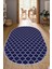 Dijital Baskılı Kaymaz Taban Yıkanabilir Oval Salon Halısı Mutfak Halısı Yolluk NDO-HT-555 1