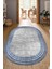 Dijital Baskılı Kaymaz Taban Yıkanabilir Oval Salon Halısı Mutfak Halısı Yolluk NDO-HT-663 1