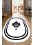 Dijital Baskılı Kaymaz Taban Yıkanabilir Oval Salon Halısı Mutfak Halısı Yolluk NDO-HT-815 1