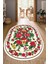Dijital Baskılı Kaymaz Taban Yıkanabilir Oval Salon Halısı Mutfak Halısı Yolluk NDO-HY-1353 1