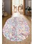 Dijital Baskılı Kaymaz Taban Yıkanabilir Oval Salon Halısı Mutfak Halısı Yolluk NDO-HY-887 1