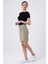 Kareli Mini Boy Etek, Gri (B19-49802-WN) 2